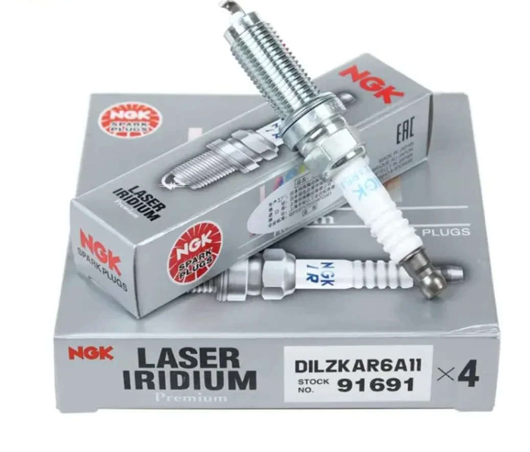 4Pcs Orignal NGK Spark Plug OE9091901276 DILFR7K9G 91961 For TOYOTA
