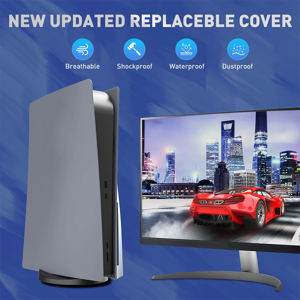 Face Plate Console Cover 30th Anniversary Anti-Scratch Faceplate Case Cover Cover Plates for PS 5 Disc/Digital Edition
