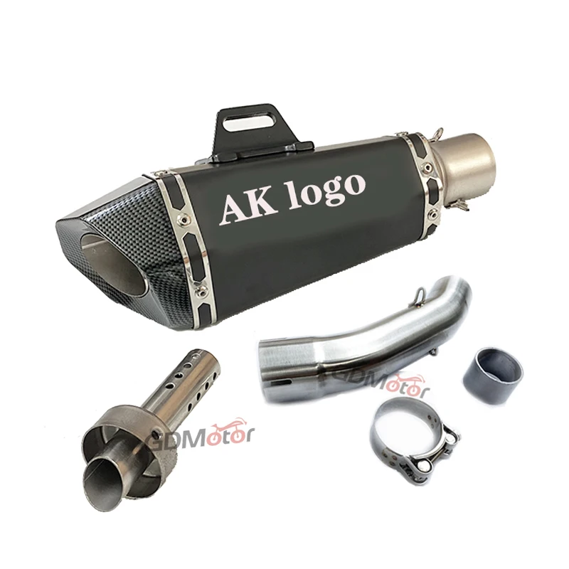 Motorcycle Full Exhaust System Slip For DUKE kTM 390 Adventure Husqvarna 401 2020 2021 Middle Link Pipe Connecting 51mm muffler - Image 3
