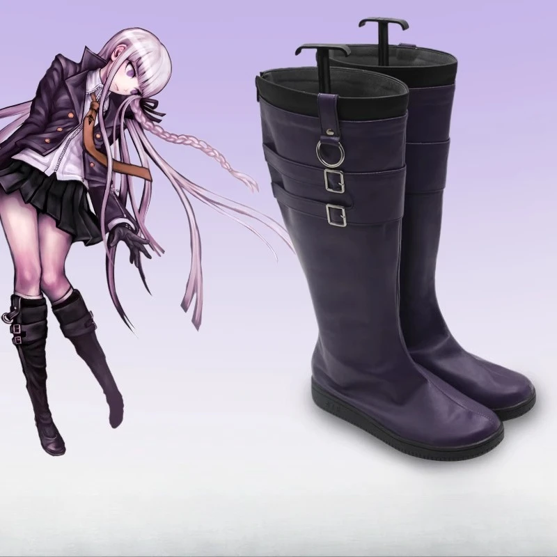 Game Danganronpa Trigger Happy Havoc Kyoko Kirigiri Cosplay Shoes