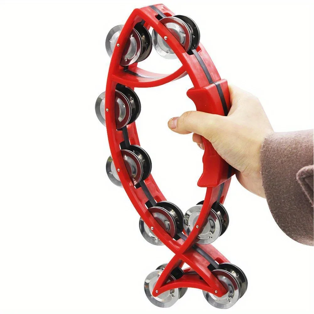 Handbell Fish-shaped Rattles Tambourine