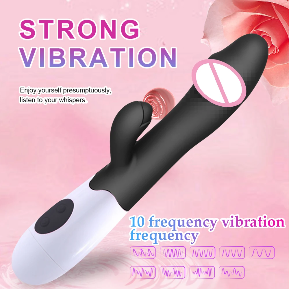 Rabbit Vibrator for Women Powerful G Spot Female Clitoris Stimulator Vibrating Silent Adult Sex Toy For Female Masturbator Dildo