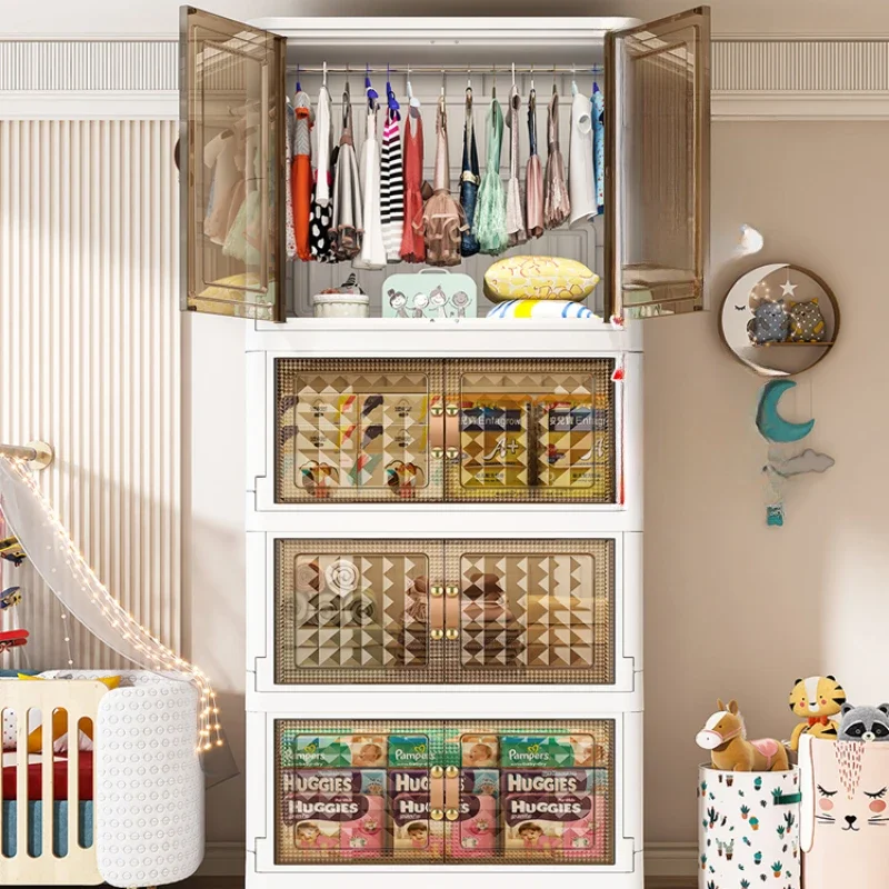 Bedroom Cabinets Children Wardrobes Drawer Clothes Coat Racks Children Wardrobes Baby Placard Enfant Home Furniture MR50CW