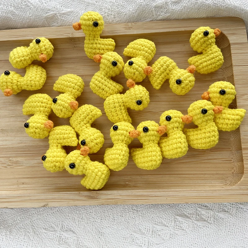 Crochet Yellow Duck Pendant 5