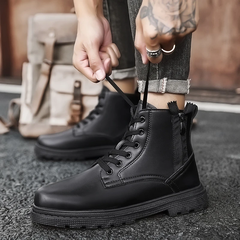 

Men's New Style Outdoor Versatile Outdoor wear resistant High Comfortable zipper British style Boots
