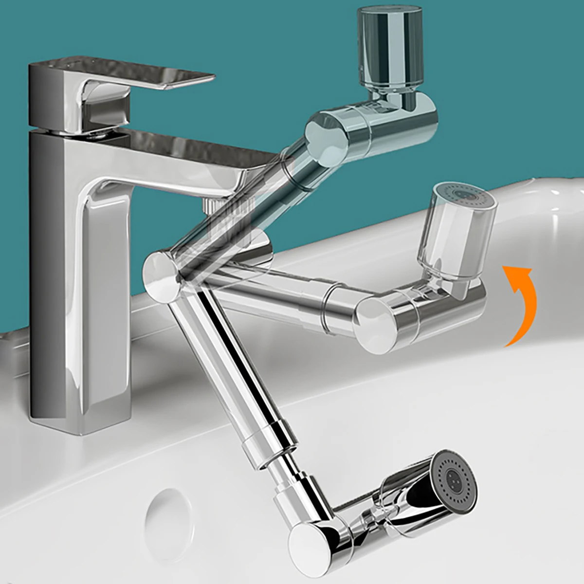 Faucet Extender Faucet Aerator Attachment 1440&deg; Rotating Female/Male Thread Robotic Arm Sink Aerator faucet extender faucet aerator sink faucet extender water faucet extension pipe faucet extension pipe