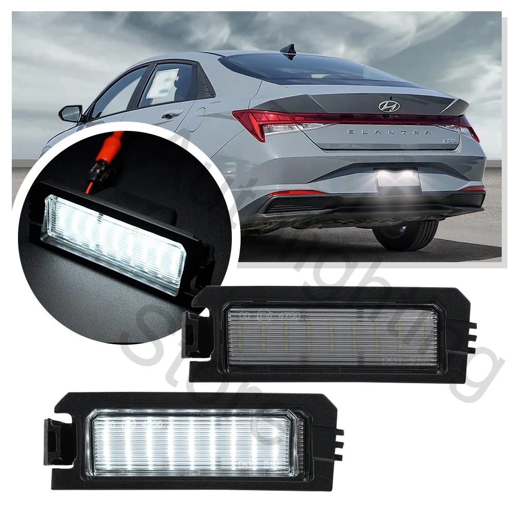 2PcsLEDLicenseNumberPlateLightsLampforHyundaiElantraN2022
