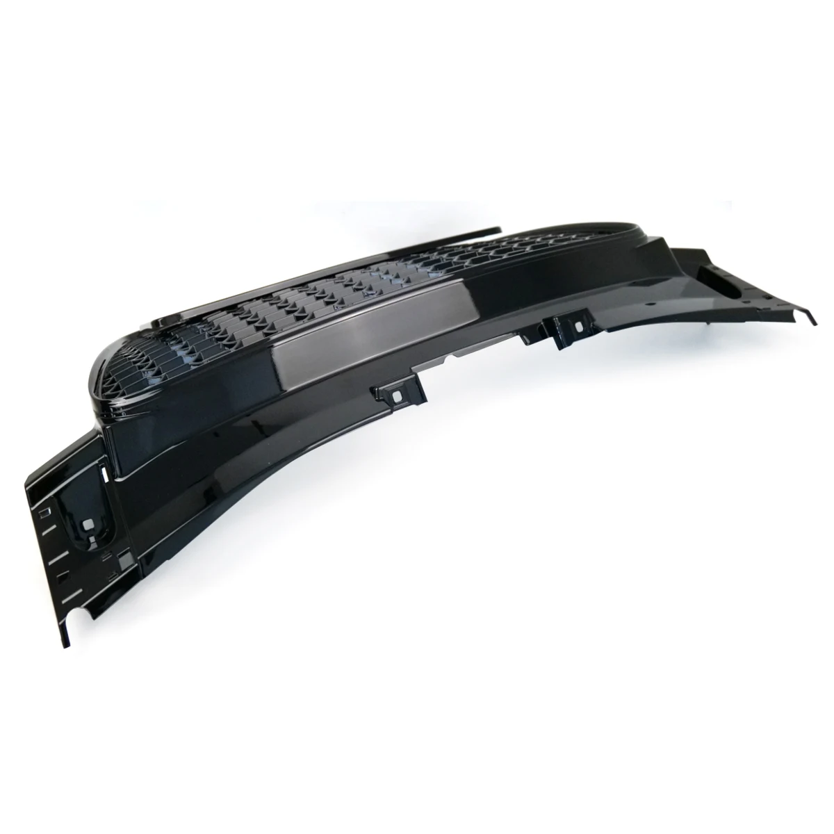 아우디 TT TTS MK2 2007-2014 8J0853651L용 ABS 자동차 전면 범퍼 그릴 커버 광택 블랙 허니콤 메쉬 센터 그릴
