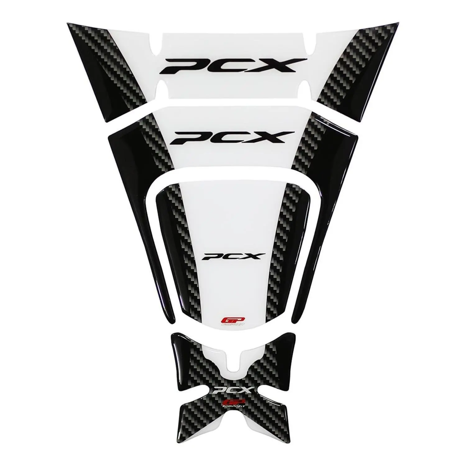 

GP Composite For PCX 125 / 150 2018-2020 Compatible Tank Pad Set White