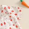 Adorable Toddler Easter Pajama Set with Bunny and Chick Print Short Sleeve Button-up Tops and Long Pants 2 Piece Sleepwear 5