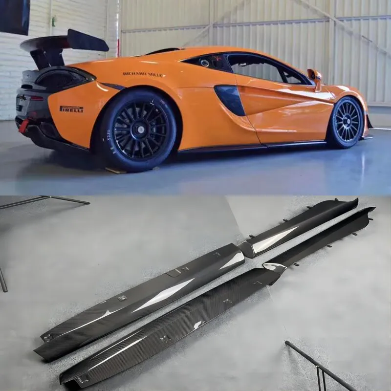 

Fits For McLaren 540C 570S 570 GT Style Real Carbon Fiber Side Skirts Tuyere Bumper Spoiler Cover Body Kit