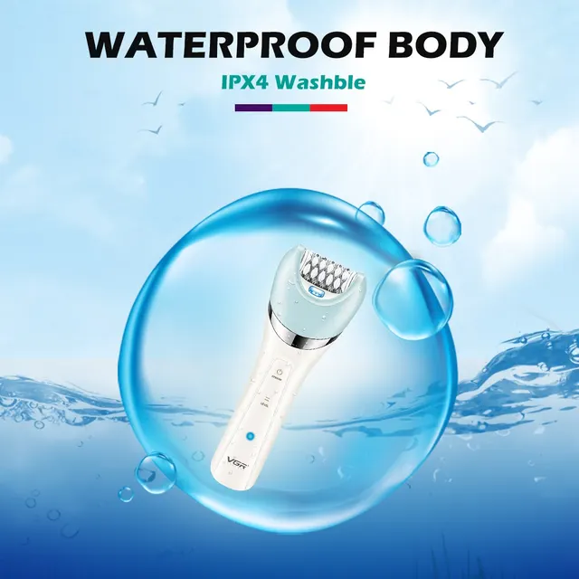 VGR Epilatore 5 In 1 Electri Donne Epilatore Rasoio Femminile Gamba Corpo di Rimozione Dei Capelli Della Signora Bikini Trimmer Pulizia Del Viso Massaggio V-703 4