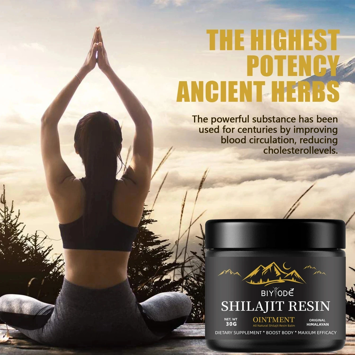 Natural Shilajit 600MG Pure Himalayan Resin With Spoon