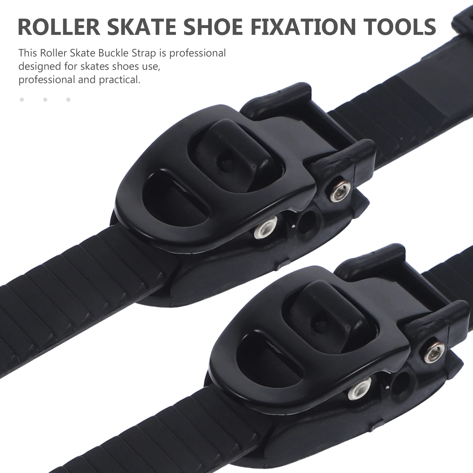 Skating Shoes Straps 2 Sets Adjustable Roller Skate Buckle Skating Shoes Fixed Straps Outdoor Sport Inline Skates Replacement