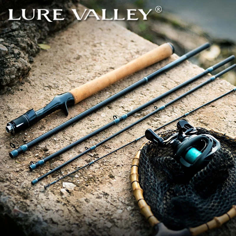 TSURINOYA LURE VALLEY Packable Series 5 Section Expedition Fishing Rod  1.98m 2.08m 2.21m 2.44m FUJI Guide Spinning Casting Rod