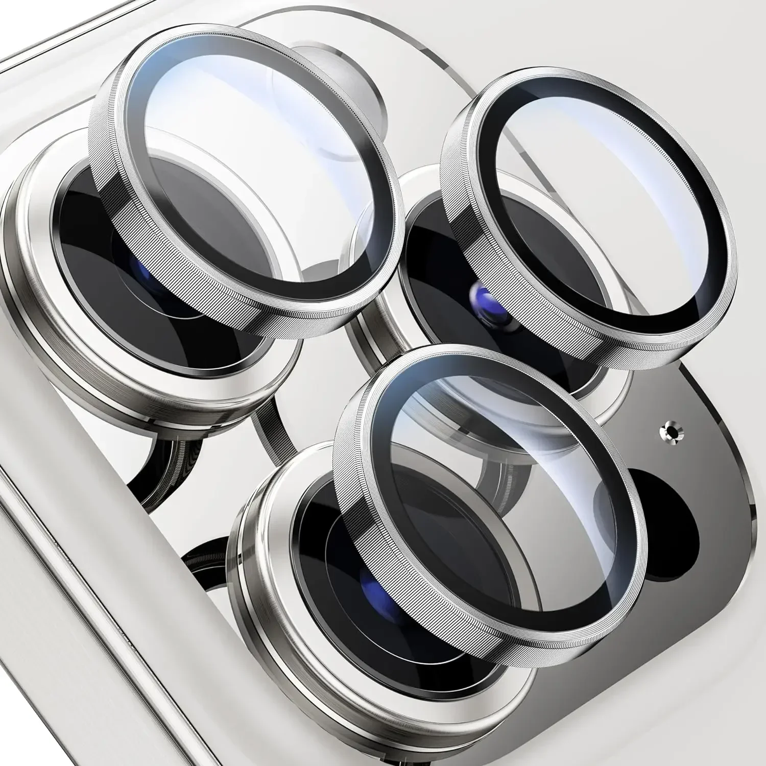 Desert Titanium Tempered Glass Camera Lens Protector