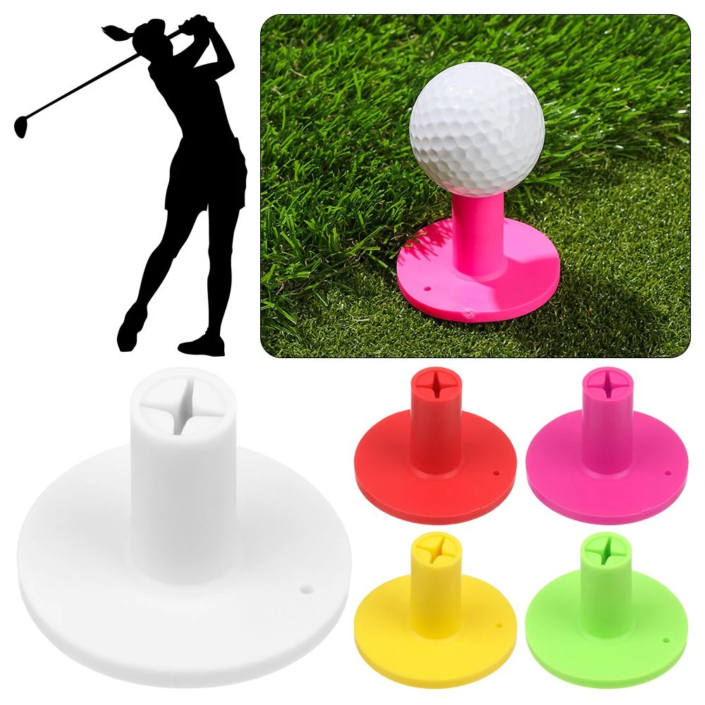 Description Picture 2 of item6pcs/set Golf Rubber Tees Holder with Plastic Golf Tees Set Golf Practice Training Driving Putting Chipping Range for Golf Mats