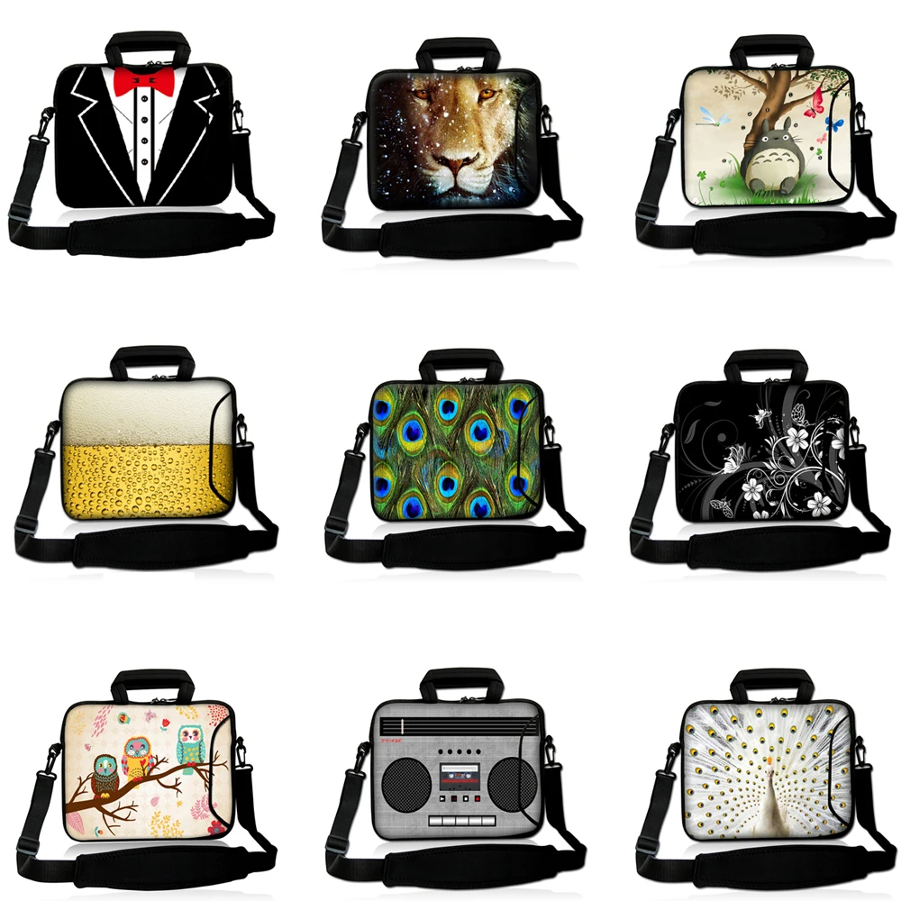 Viviviration Per Macbook Pro 15.4 "Dell Xps Lenovo Neoprene 10/12/13/14/15 Pollici Valigetta Messenger Per Laptop W. Custodie Per Spalline