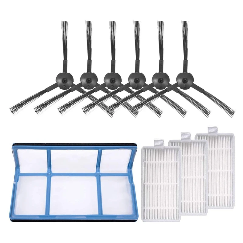 10PCS Sweeping Robot Filter Side Brush Hepa Filter Fit For Ilife V3S/V5S/V5/V3L Robot Vacuum Cleaner Accessories