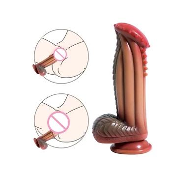 Alien Thorn Phallus Liquid Silicone Female Masturbation Device Adult Sex Toys Vagina Anal Massage Sex Toys Dildo for Anal 6