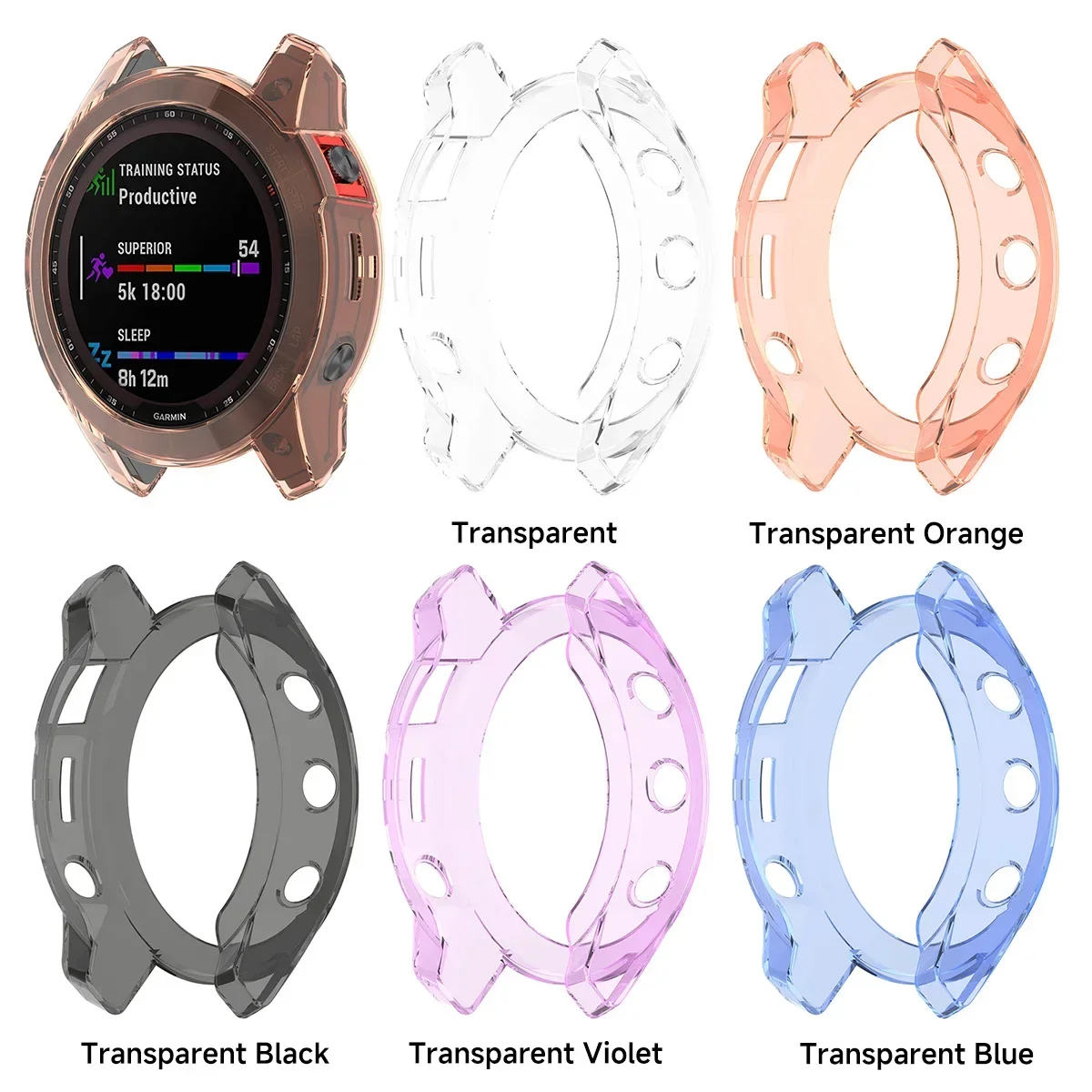 Watch Screen Protector Case Watch Accessories Tpu Protective Case Soft TPU for Garmin Watch