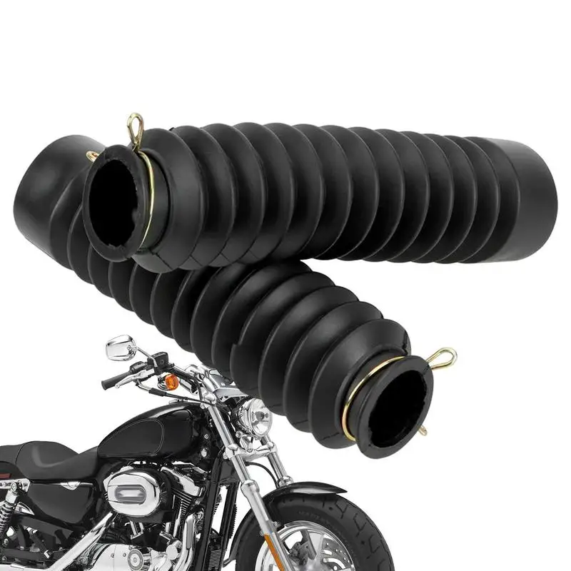 

Front Fork Boots Rubber Front Fork Boots Covers 1 Pair Front Dust Guard Gaiters For Dirt Bike Universal