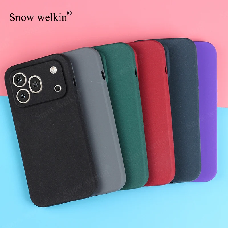 Enhanced Product Title:  
Premium Sand Matte Soft Silicone Shockproof Case - Full Protection
