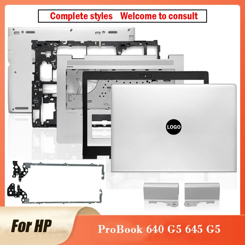 Nuovo Per Hp Probook 640 G5 645 G5 Series Laptop Lcd Cover Posteriore Cerniere Lunetta Anteriore Palmrst Custodia Inferiore Custodia Cover 640 G5