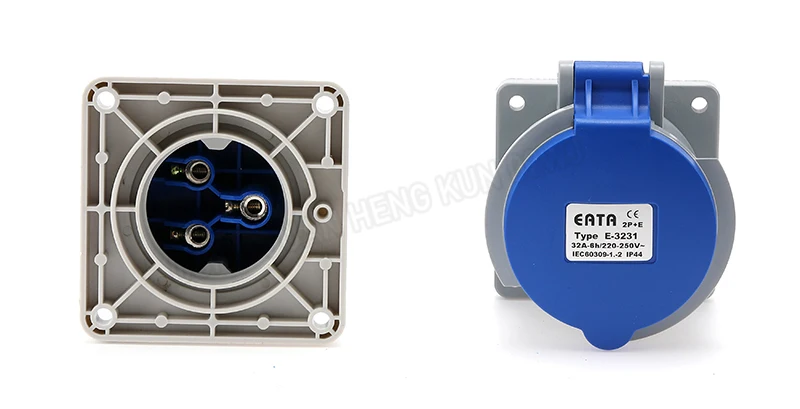 6A/32A 3-Poliger Luftfahrt-Stromstecker IP44 Wasserdichter & Explosionsgeschützter Industriestecker für Schrankbeleuchtung & Audiogeräte – Detail 33