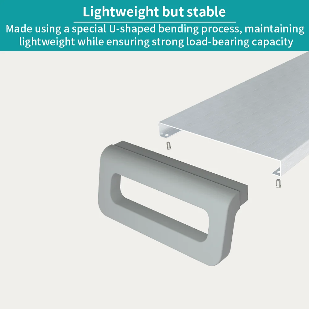 Universal Monitor Riser Stand Brushed Aluminum Alloy&ABS Sup - AIXIVO product image