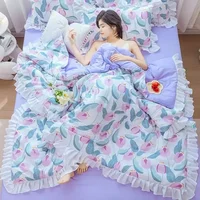 Bedding Summer Quilted Blanket Thin Comforter Bedspread for Double Bed Air Condition Quilt for Student Car Kids Adult Bed Cover 6