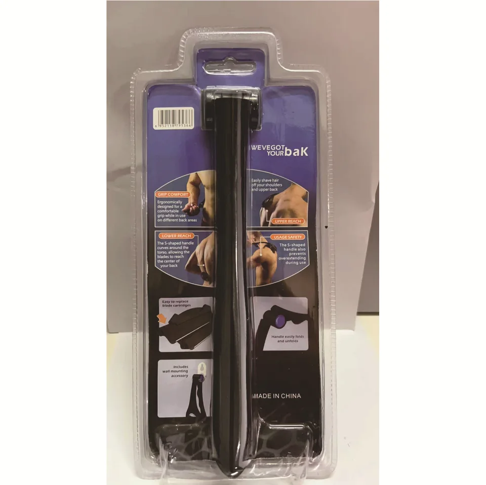 New Men's Painless Hair Remover For Men Epilator Back Face Long Handle Portable Foldable Shaver Body Care_voghion.com