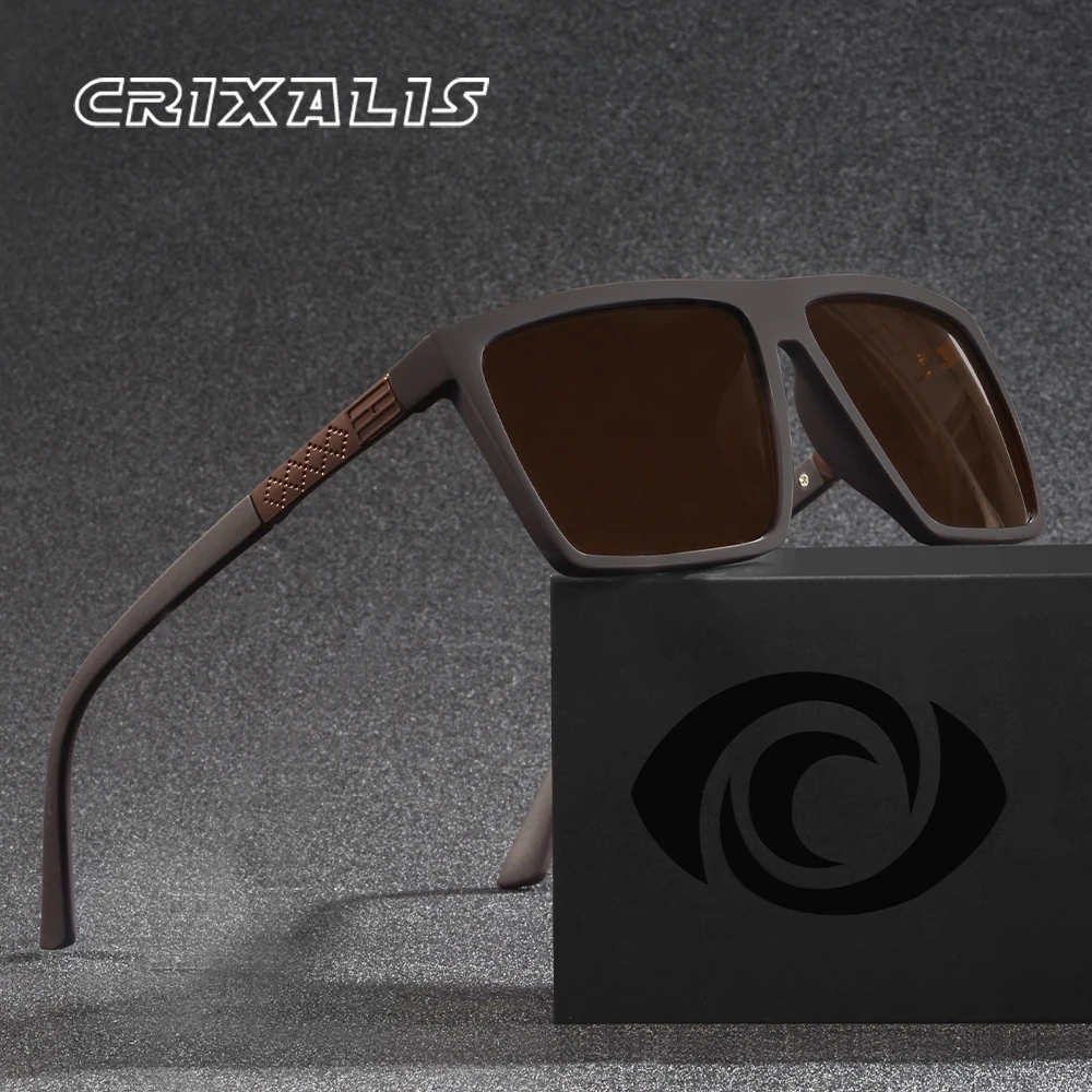 Lunettes polarisées vintage carrées CRIXALIS pour pêche - Anti-reflets protection UV400