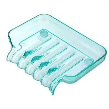 แบบพกพา Self Draining จานสบู่อุปกรณ์ห้องน้ําน้ําตกผู้ถือสบู่ดูดถ้วย Draining SOAP Storage Rack 9