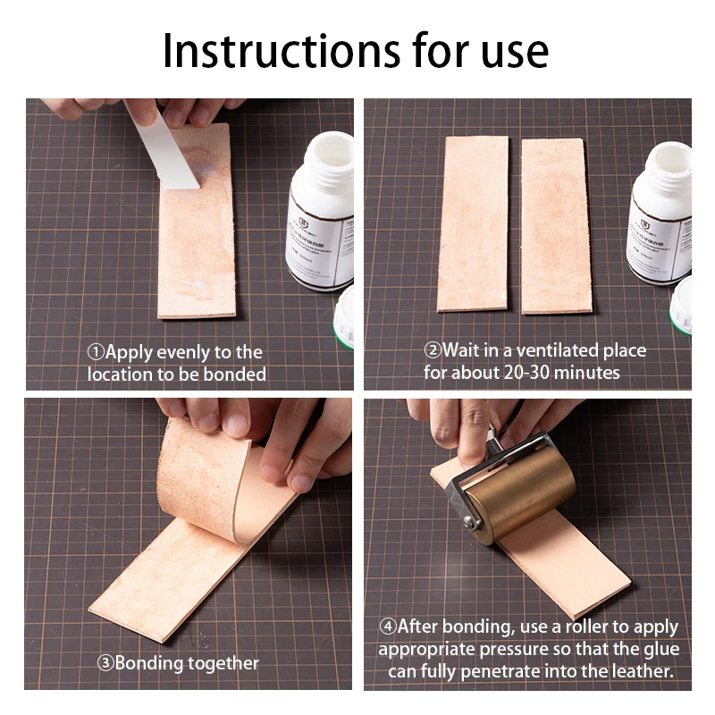 Leather glue 100/500ml Leathercraft Cement Water Based Universal Strong Adhesive Liquid Repair For Leather Paper Wood