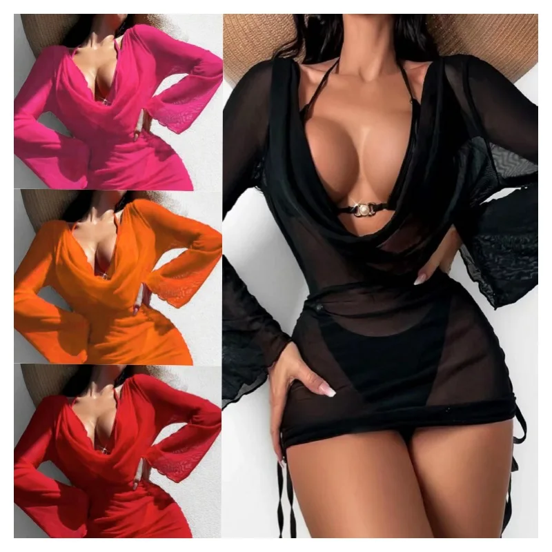 Swimsuit Sexy Three-Piece Suit Long Skirt Women's Bikini New SwimwearbikiniExclusive Supply