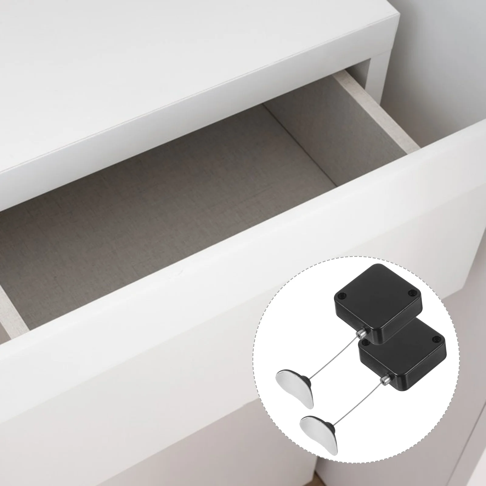 Retractable Steel Cable Lock 2 Pcs