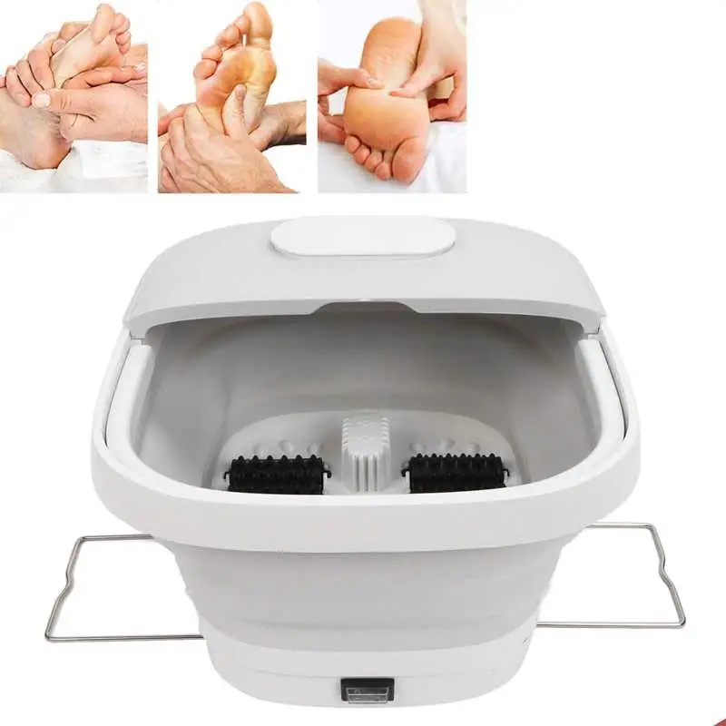 Foldable Electric Foot Bath Tub Household Spa Pedicure Heated Massage