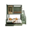 Solid Wood Castle Princess Bedroom Furniture Children Beds Girl Bunk Kids Bed Set Furniture with Slide 4