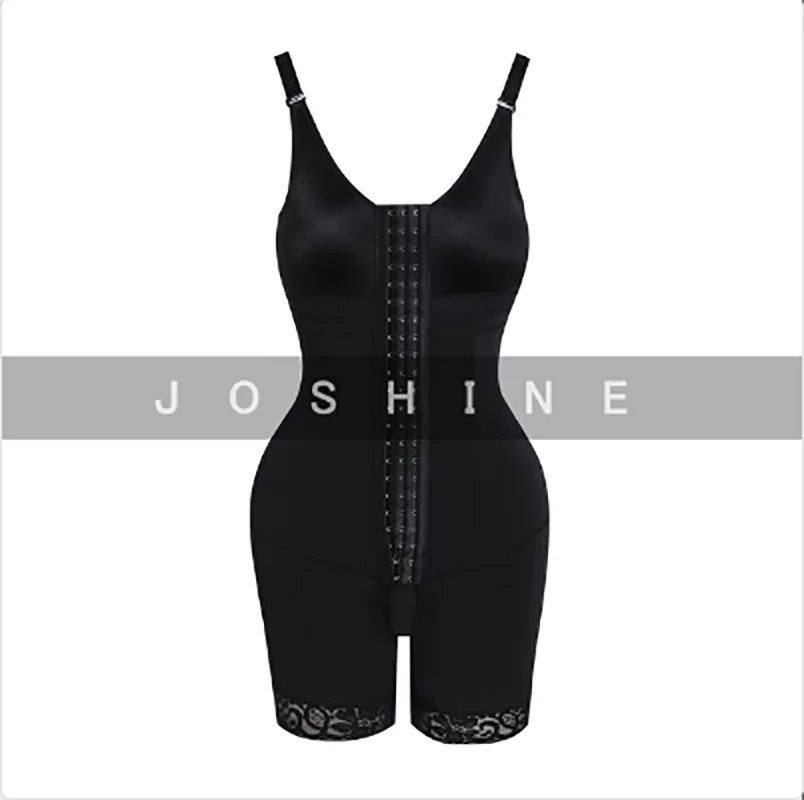 Double Compression Shapewear Thin Strap With Bra Fajas Colombiana Reducing And Shaping  Bodysuit For Women Post Surgery Recovery
