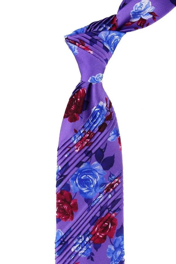 Шелковый галстук Piliseli с темно-сиреневым