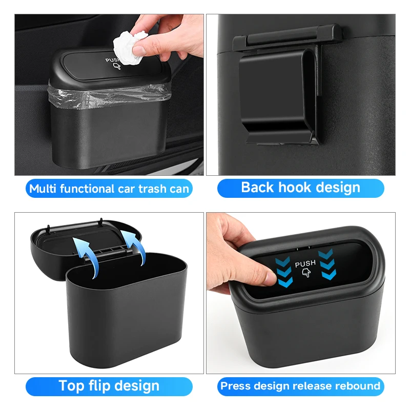 For Toyota Highlander XU70 Kluger Hybrid-Car General Suspension Creative Trash Can Supplies Decorative Accessories