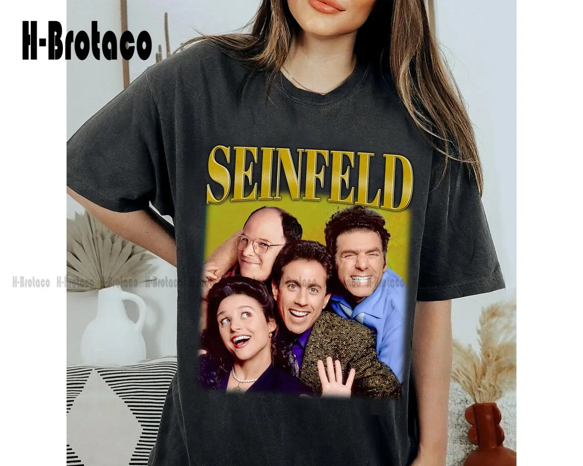 

Футболка Seinfeld, модная рубашка Seinfeld, унисекс, винтажная, модная