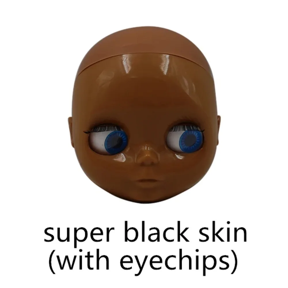 DBS 브라이스 인형 맞춤형 얼굴 DIY 인형용 헤어 없는 대머리 인형, 두피가 느슨하게 되어있어 조립되지 않음