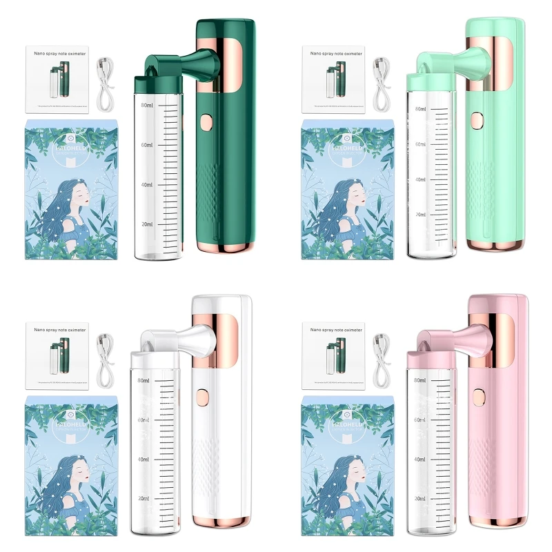 High Pressure Injection Beauty Instrument Handy Atomization Face Sprayer with USB Rechargeable Dropship