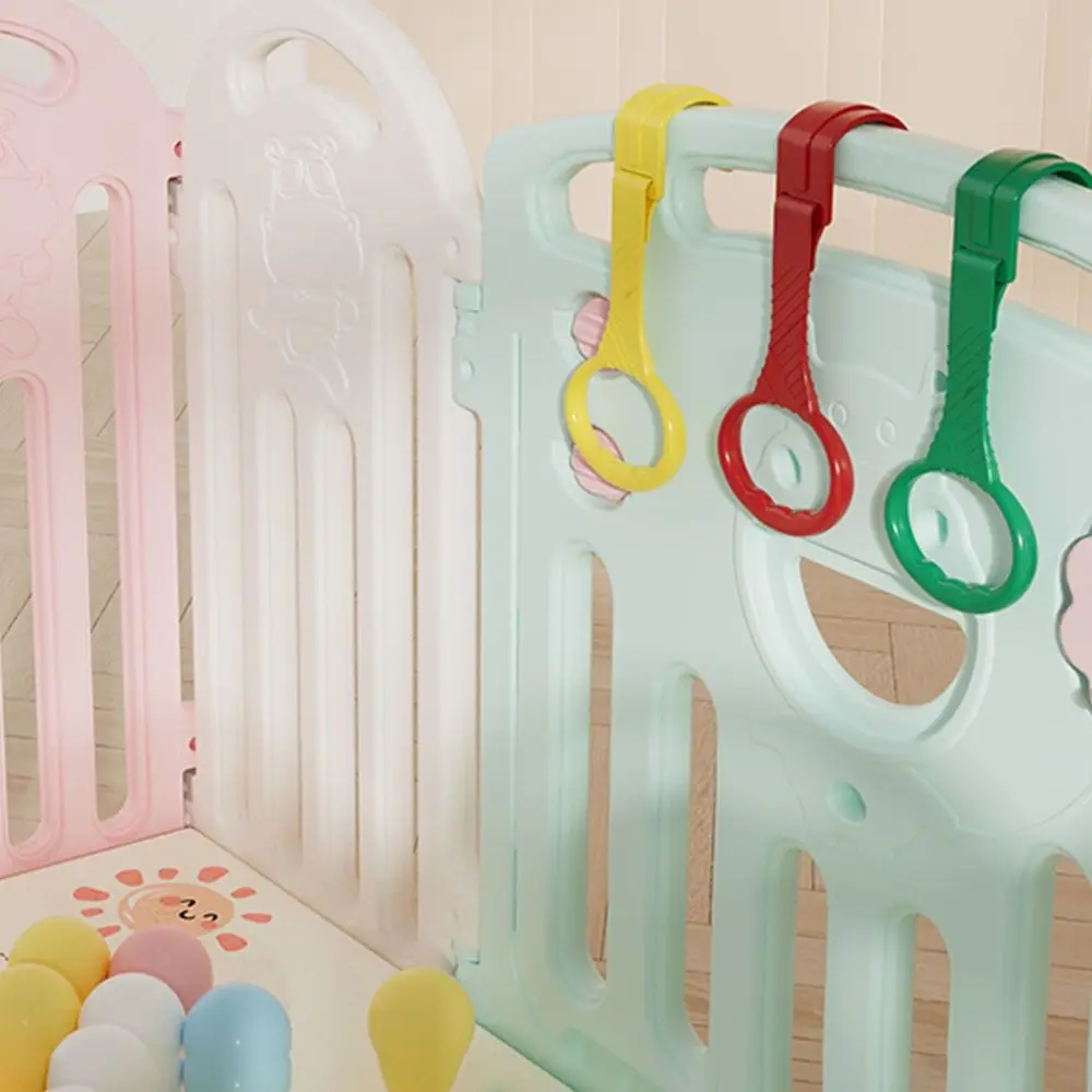 Plastic Pull Ring for Playpen Baby Crib Hooks Stand Rings Baby Walking Assist Tools Creative Bed Accessories