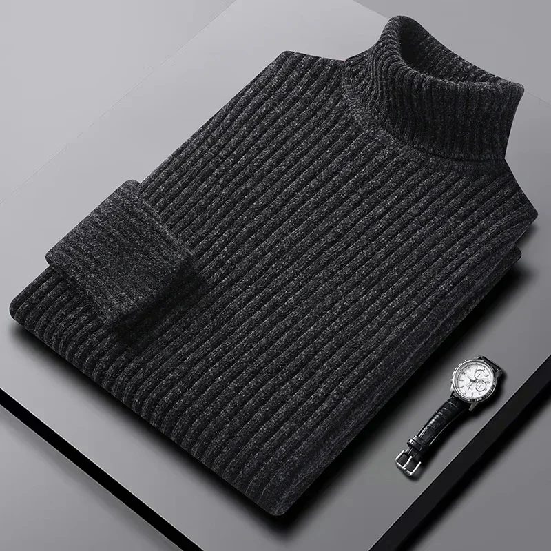 Suéter de cuello alto para hombre, ropa de diseñador, sudadera de invierno de manga larga para hombre, chaqueta de punto para hombre, ropa para hombre