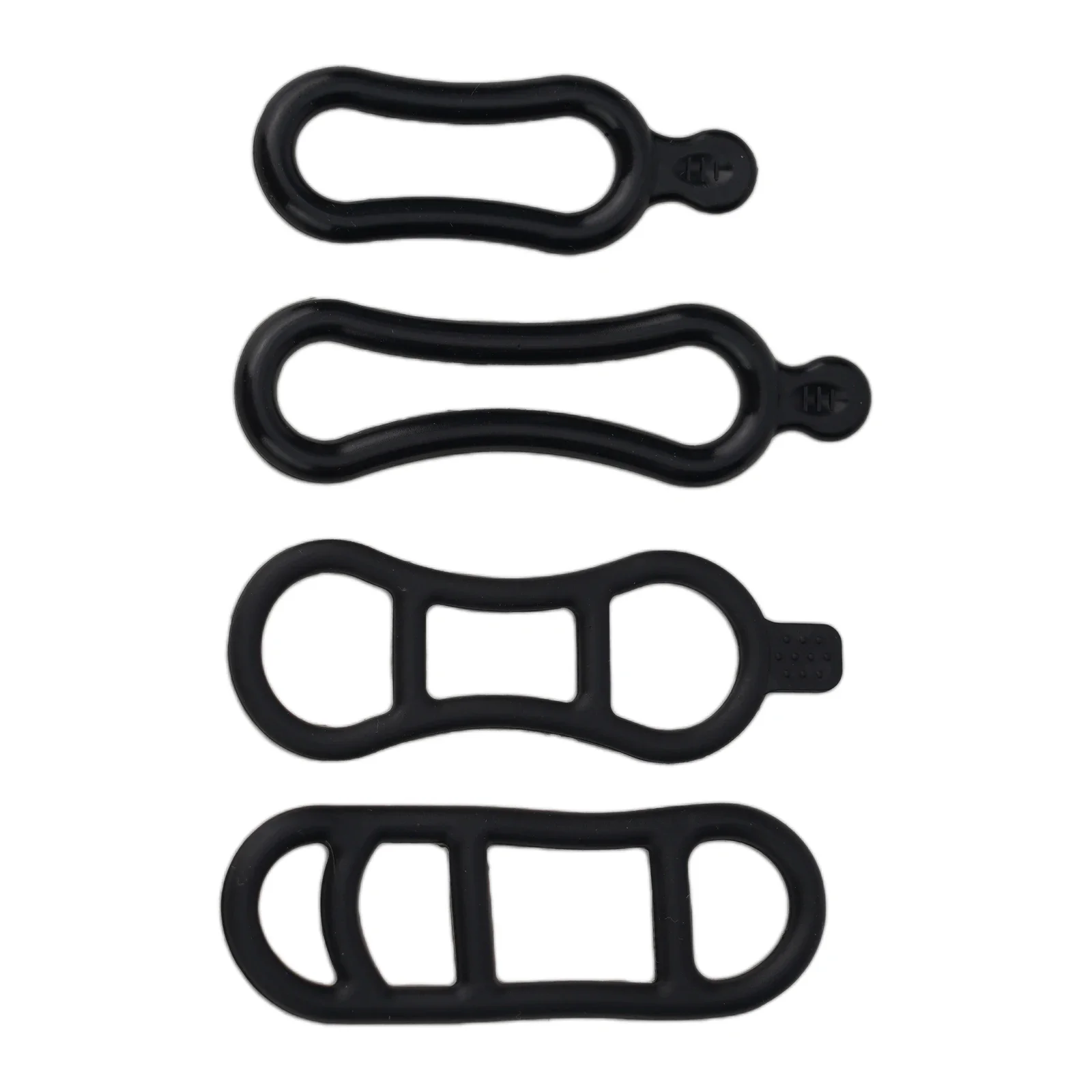 4/6Pcs Bicycle Cycling Silicone Elastic Strap Bandage Lamp Mount Holder