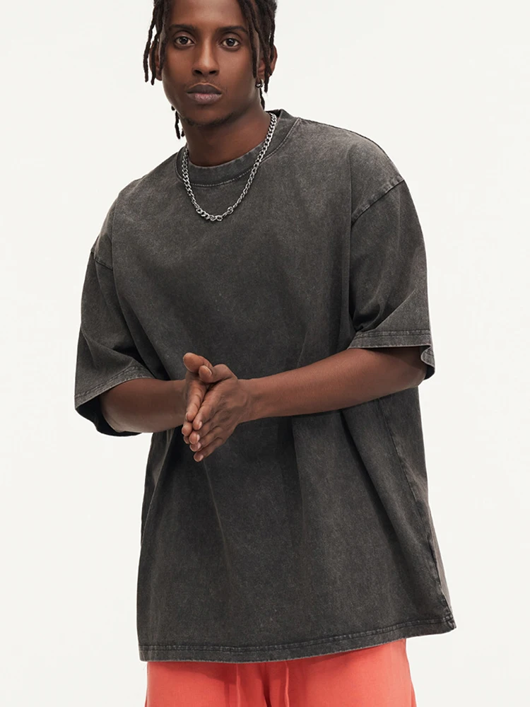 Unisex Vintage Oversized Cotton T-Shirt - Casual Summer Essential