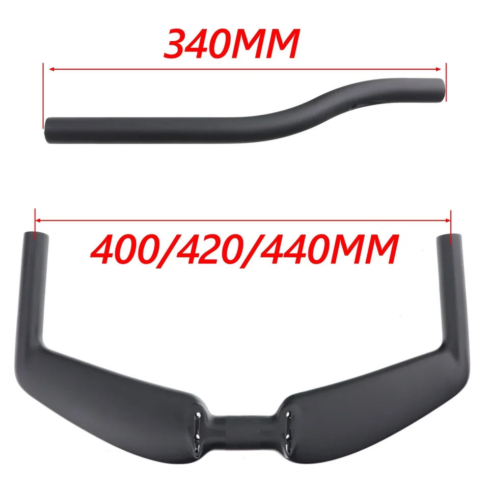 Guidon Carbone Triathlon TT Pour Vélo De Route - 400/420/440mm Avec Potence - Neuf